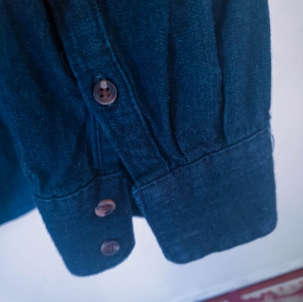 ♡ Cozy Blue Button Down ♡ - Picture 5 of 6